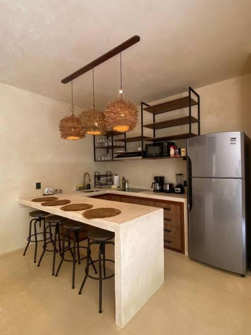 Apartment With Private Pool Tulum Chemuyil Esterno foto